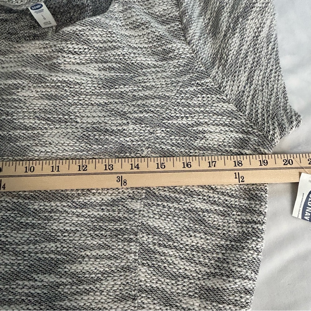 Old Navy Gray Knit Pullover Midi Dress sz L Soft Casual A-Line Office Church - Picture 8 of 11